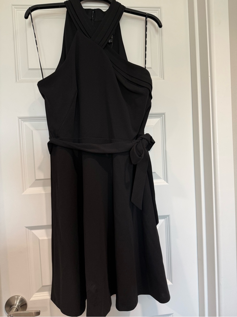 DKNY Black Fit-and-Flare Dress
